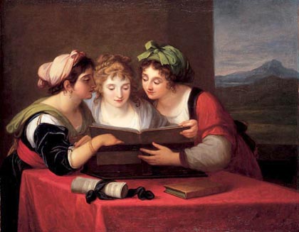 Darstellung drei Sängerinnen 17. Jahrhundert